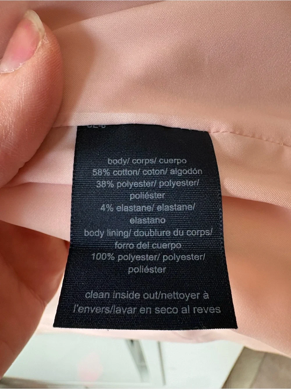 Tommy Hilfiger Blush Pink Double-Breasted Blazer Jacket - Picture 7 of 16